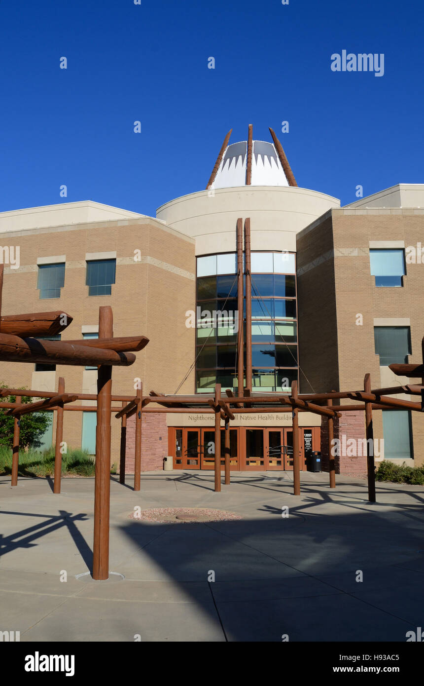 Nighthorse Campbell Native Health Building, completed in 2002 for $10.4 million. Stock Photo