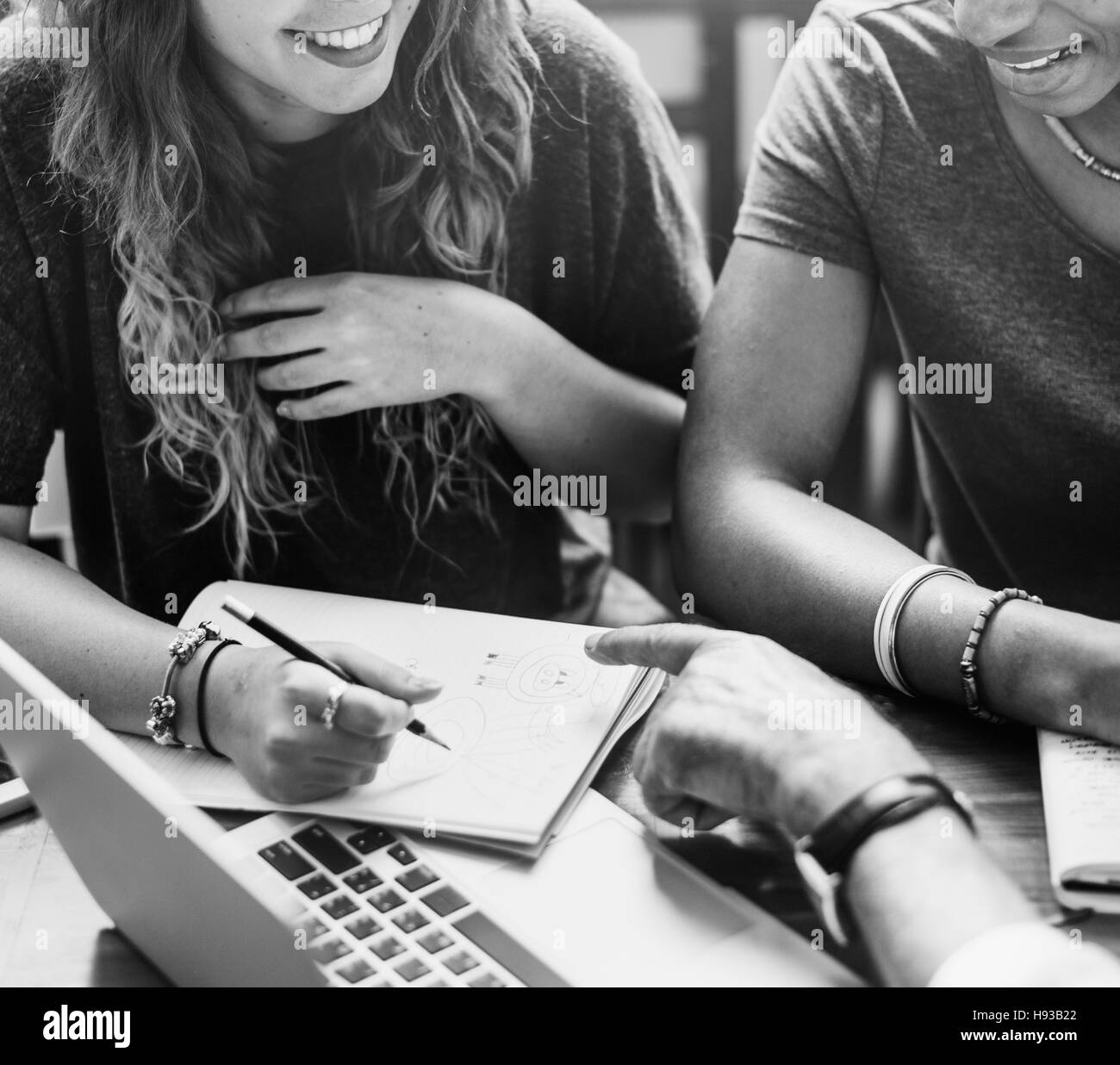 Working partners Black and White Stock Photos & Images - Alamy