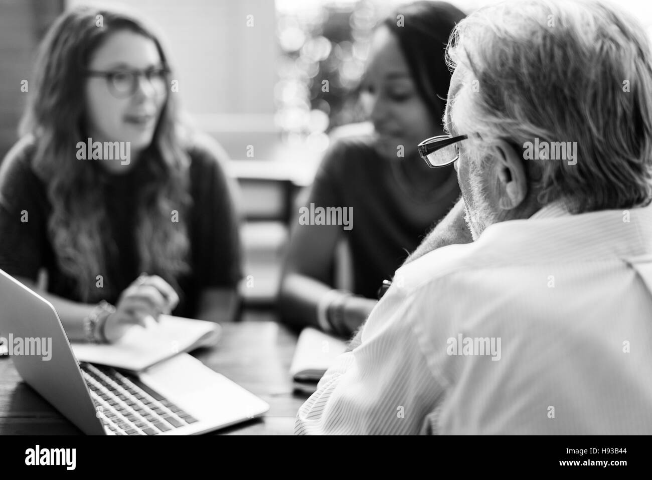 Teacher Students Meeting Talking Planning Concept Stock Photo - Alamy