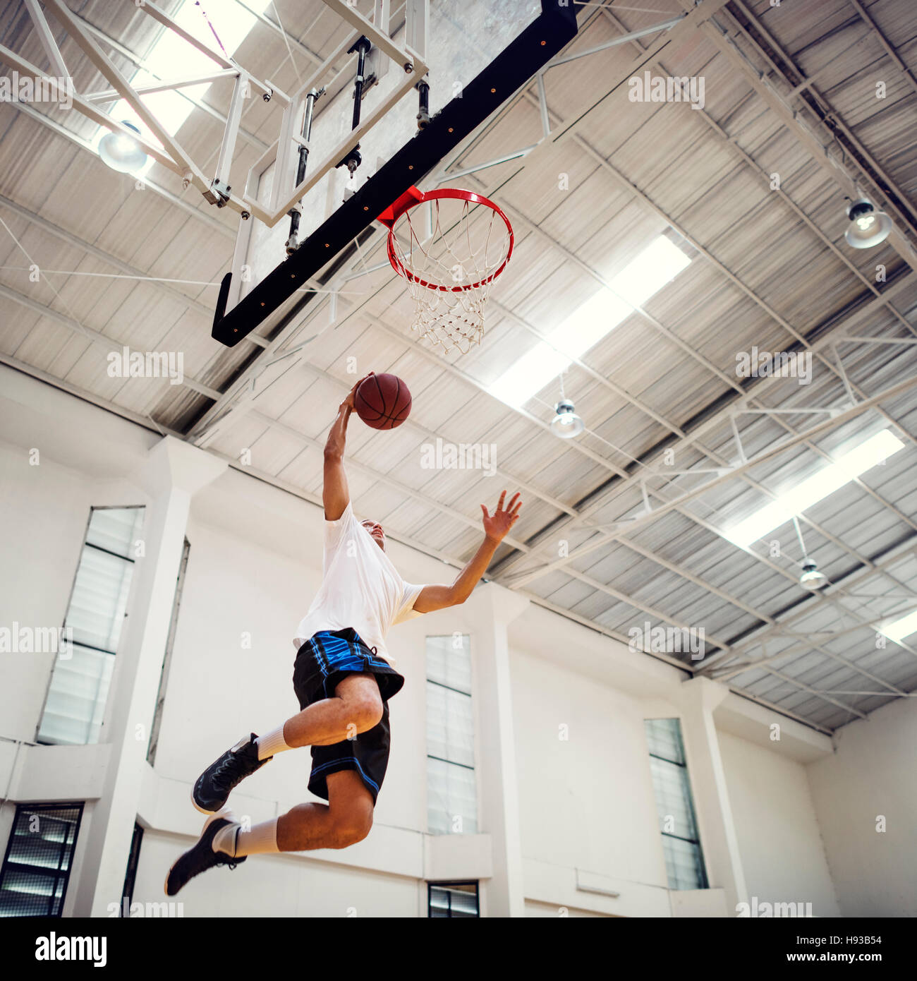Basketball Bounce Competition Exercise Player Concept Stock Photo Alamy
