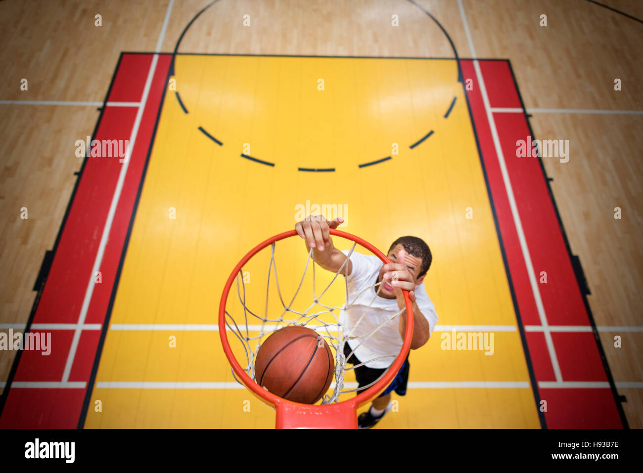 Basketball Bounce Competition Exercise Player Concept Stock Photo Alamy