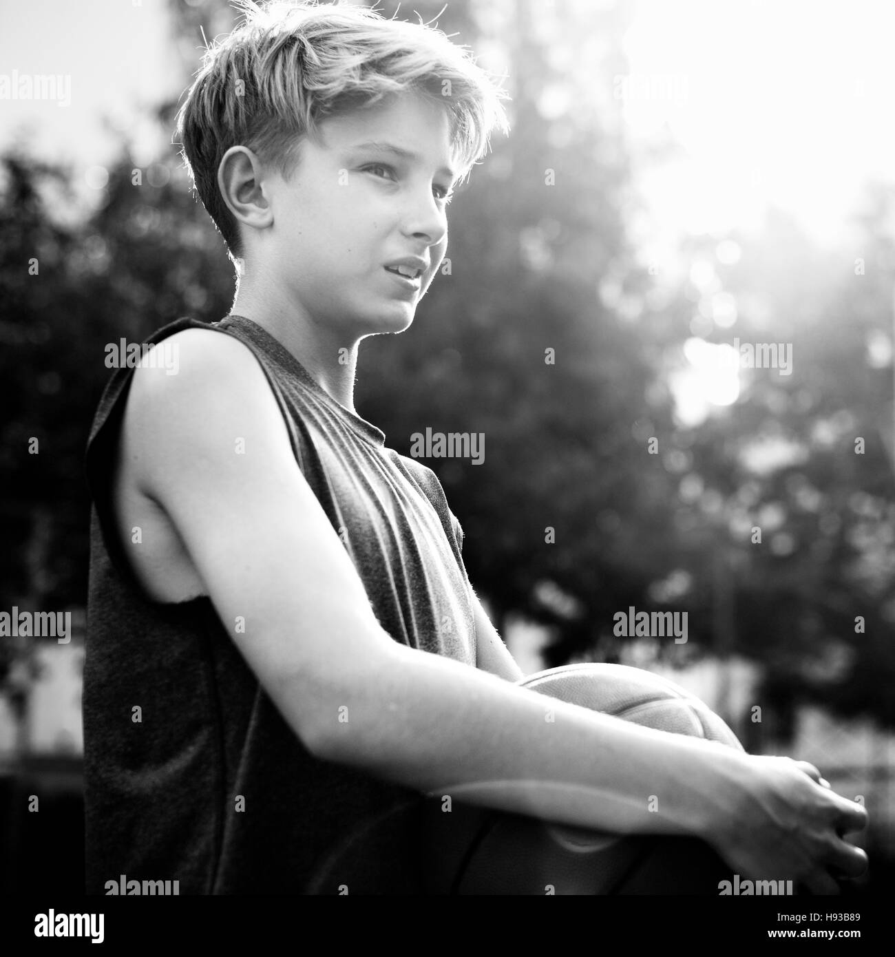 Basketball Player Athlete Exercise Sport Stadium Concept Stock Photo