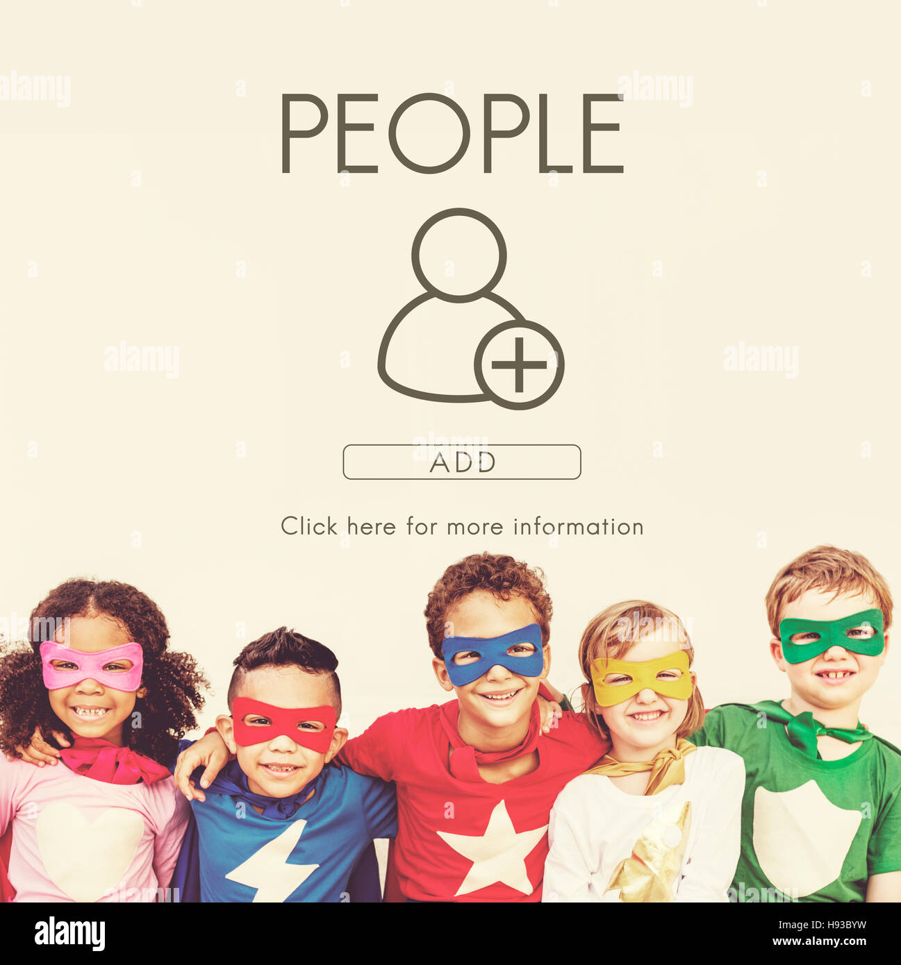 Add Friends Social Media Graphic Concept Stock Photo - Alamy