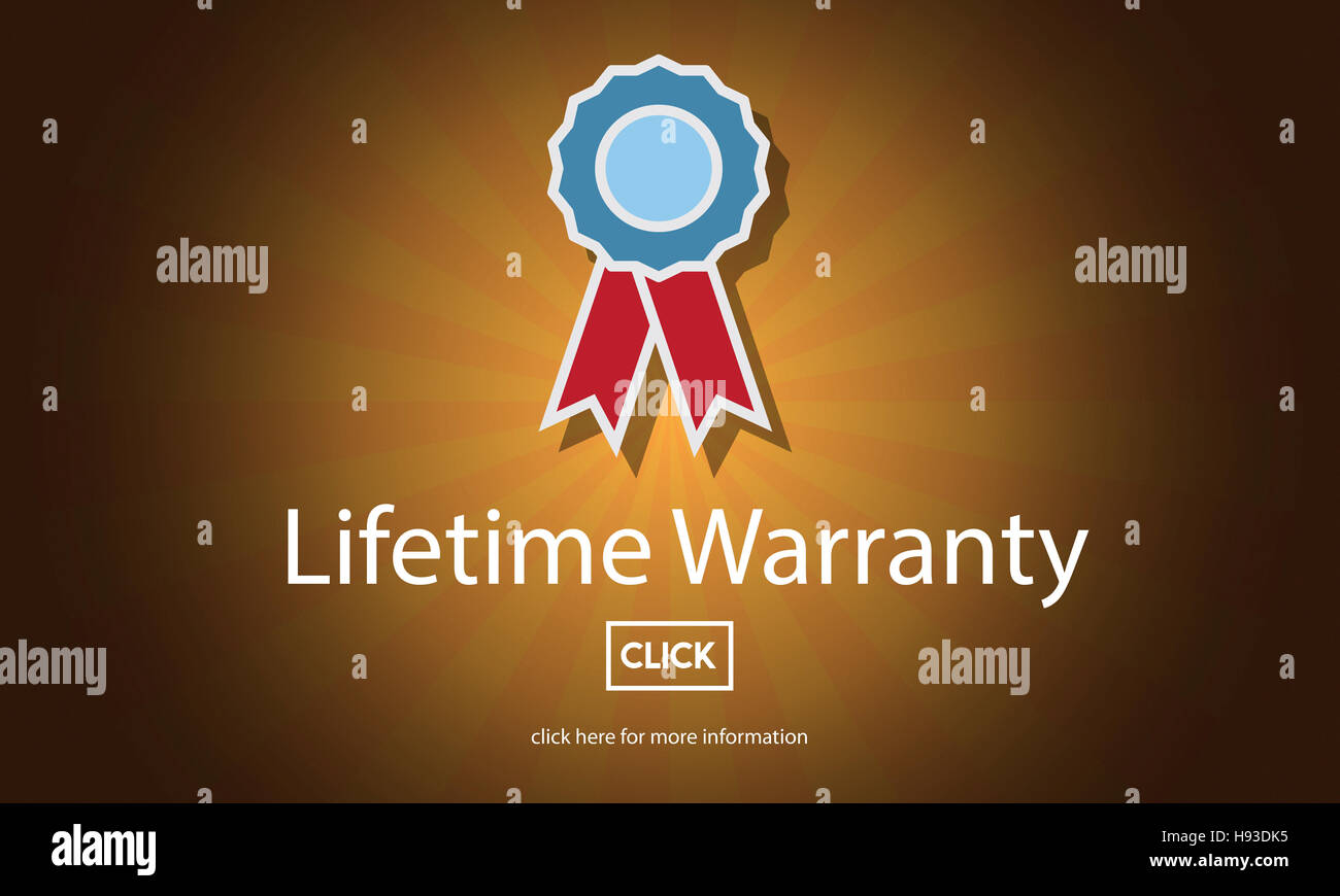 Lifetime Warranty Prize Condition Guarantee Concept Stock Photo Alamy