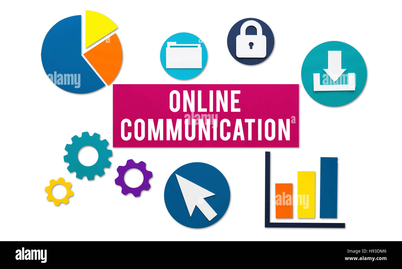 Online Communication Networking Connect Concept Stock Photo