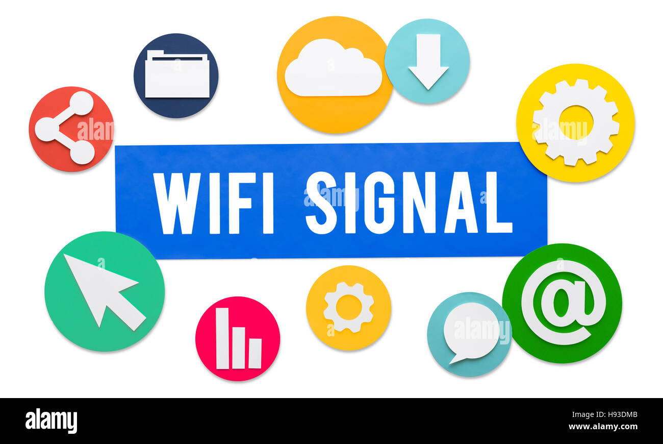 Wireless Signal Reception Mobility Graphic Concept Stock Photo Alamy