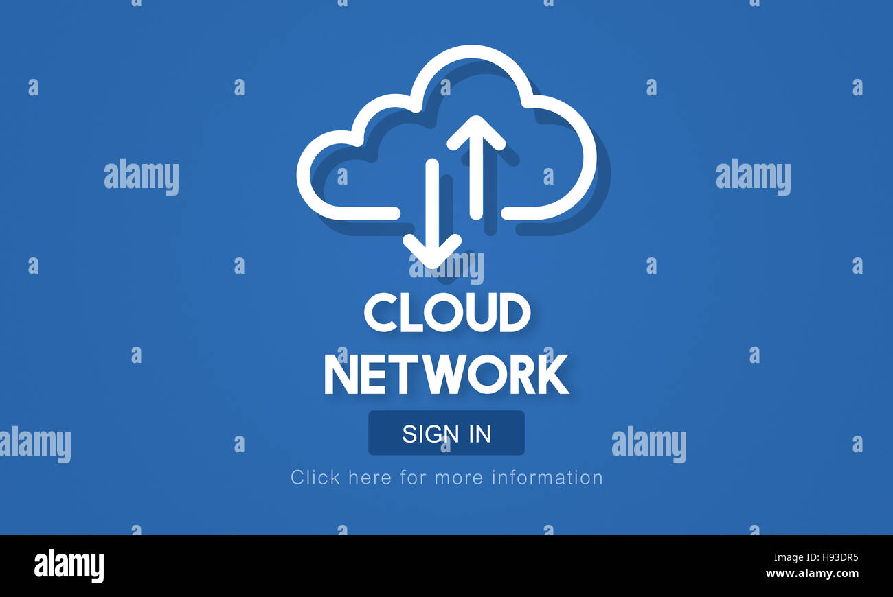 Cloud Network Storage Data Information Technology Concept Stock Photo ...