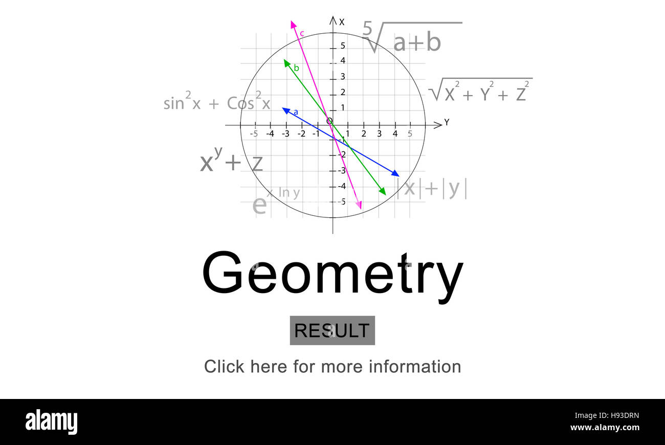 Equation Formula Geometry Calculation Concept Stock Photo Alamy