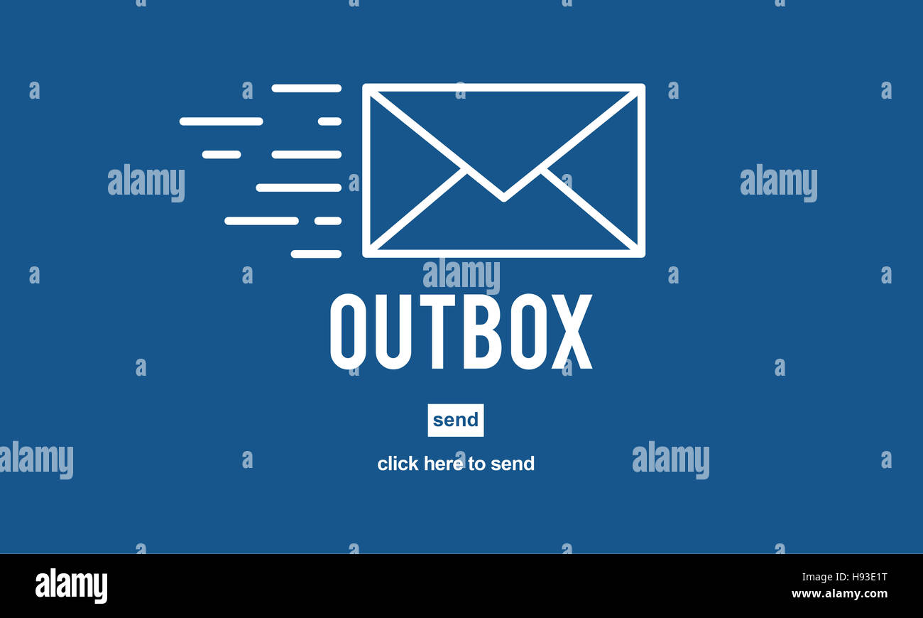 Outbox Inbox Email Connection Global Communications Concept Stock Photo ...
