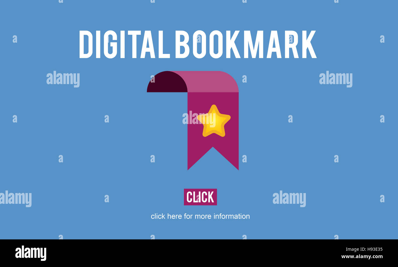 Digital Bookmark Data Technology Concept Stock Photo Alamy