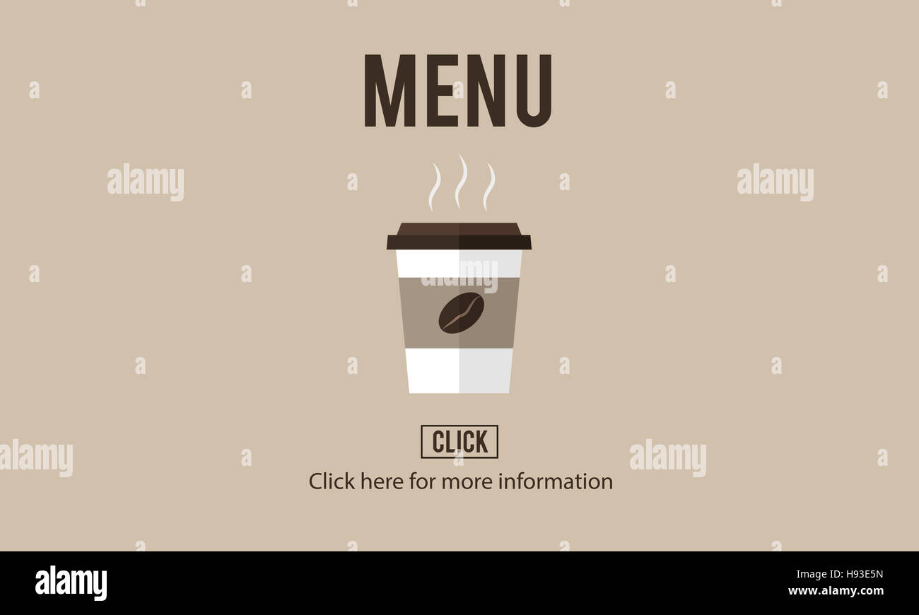 Coffee Take Away Order Online Delivery Menu Concept Stock Photo