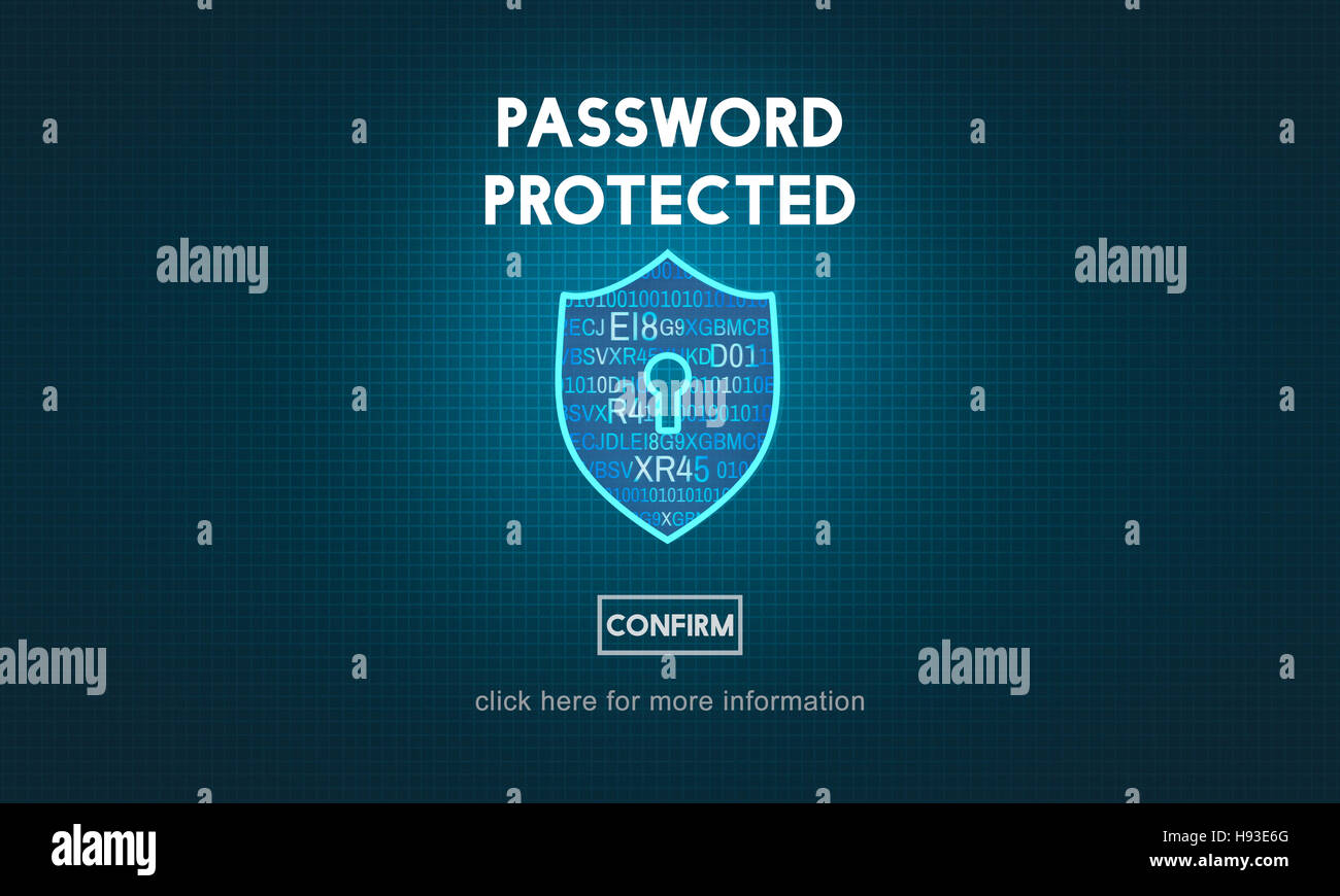 Password Protected Privacy Safety Private Concept Stock Photo Alamy