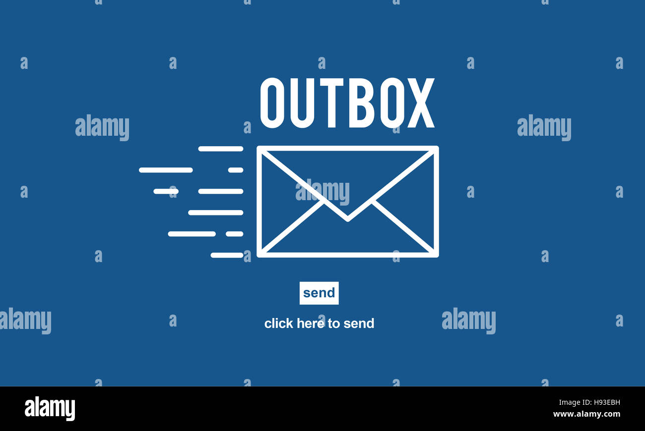Outbox Inbox Email Connection Global Communications Concept Stock Photo ...