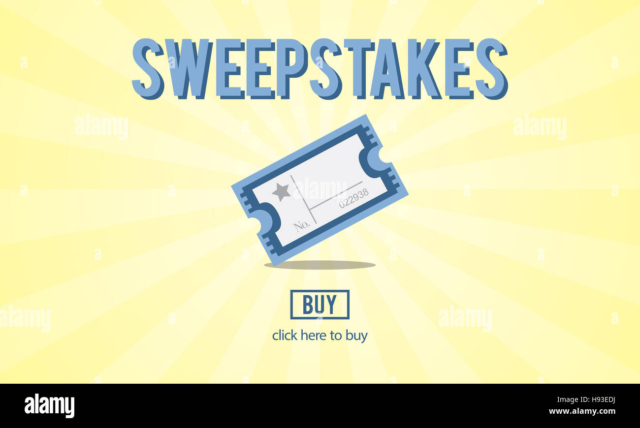 Sweepstakes Lottery Lucky Surprise Risk Concept Stock Photo