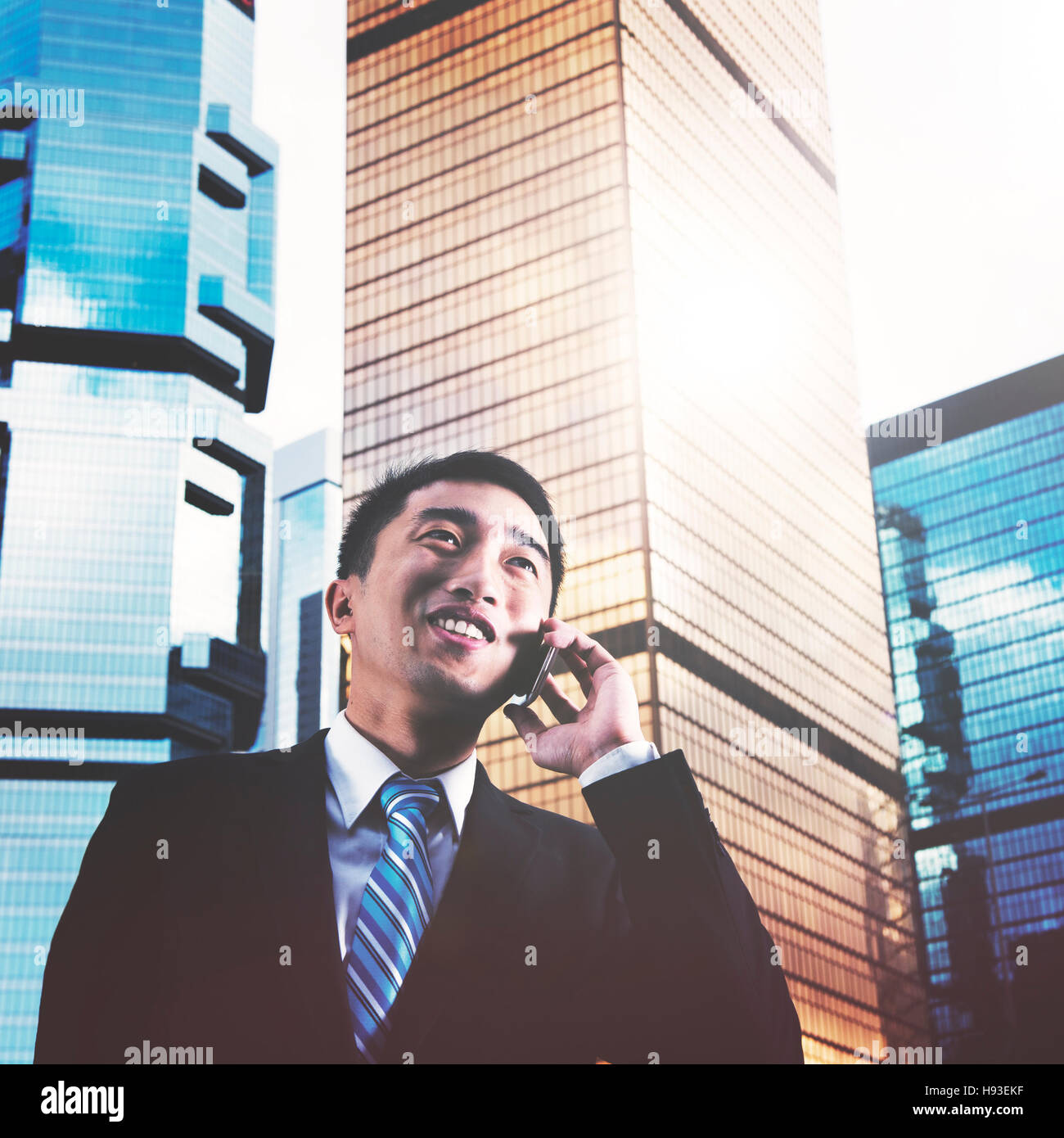 Business communication Digital Device Connection Concept Stock Photo