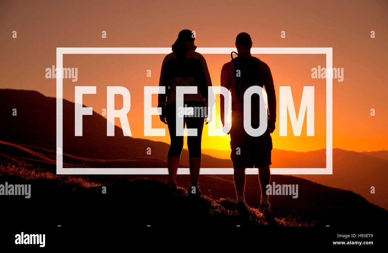 Freedom Emancipated Human Rights Lberty Concept Stock Photo