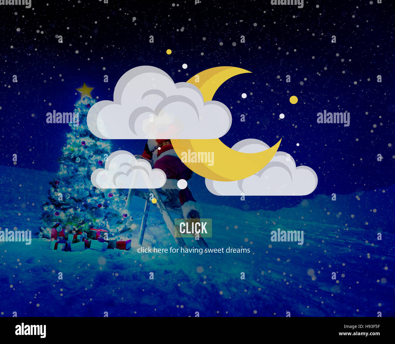 Crescent moon clouds stars sky hi-res stock photography and images - Alamy