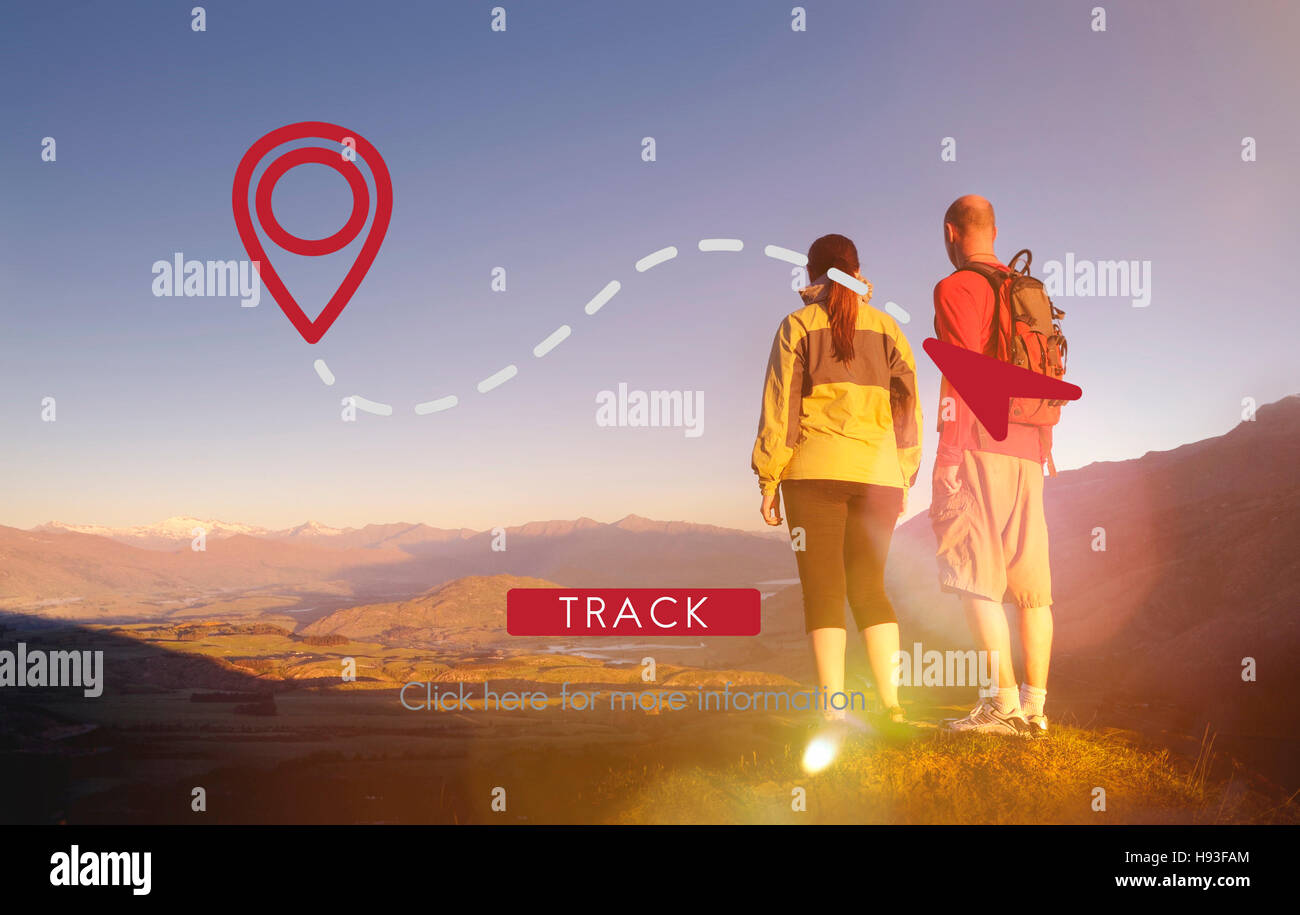 Route GPS Location Direction Position Transport Concept Stock Photo - Alamy
