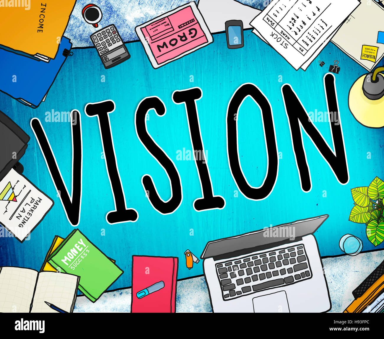 Vision Motivation Mission Inspiration Planning Concept Stock Photo - Alamy