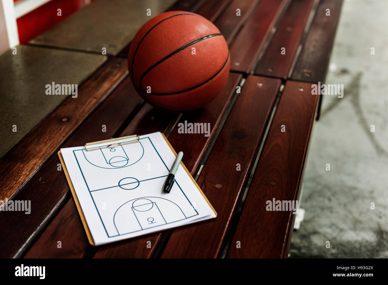 Basketball Sport Athletic Activity Game Skill Ball Concept Stock Photo