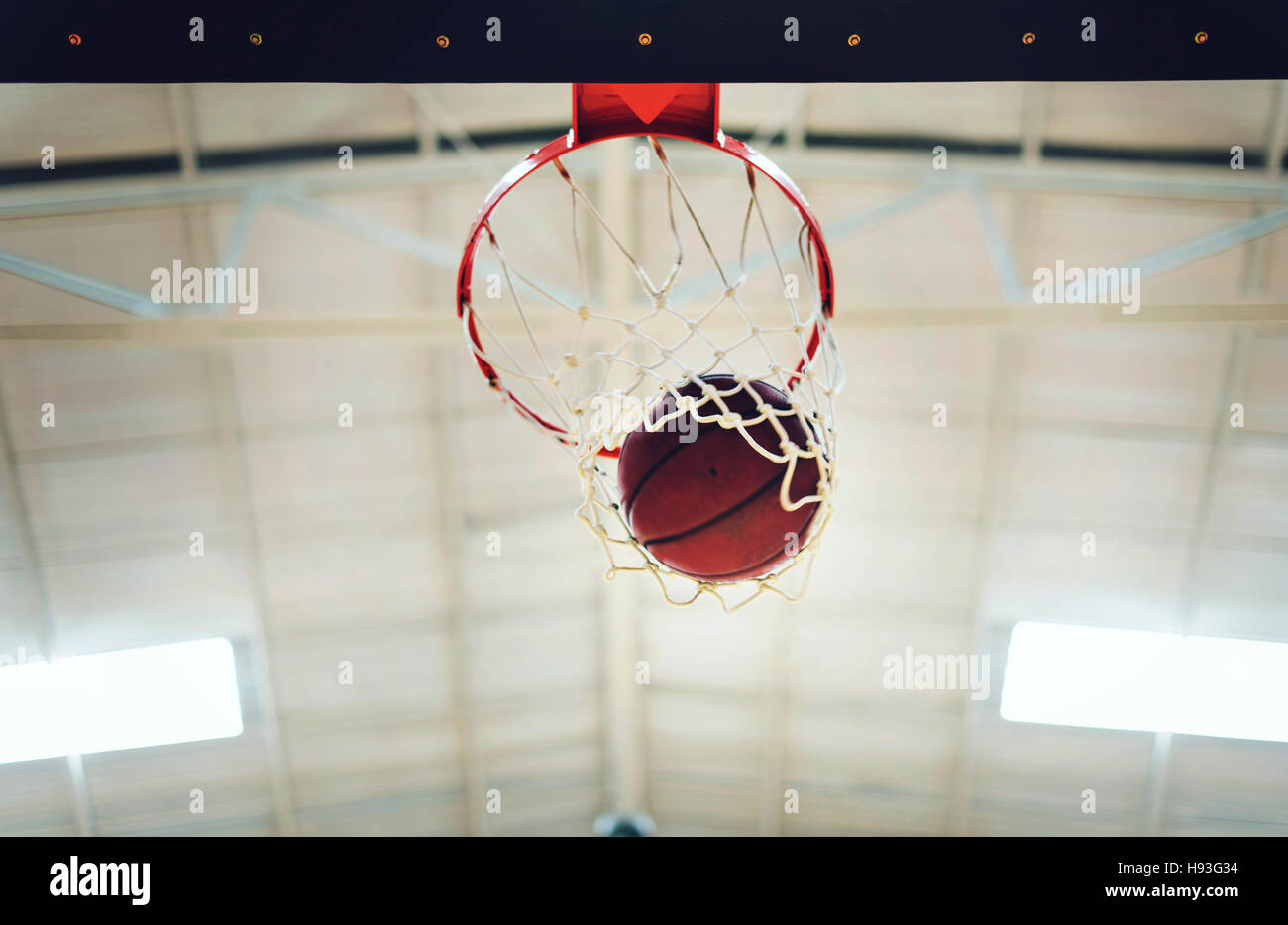 Basketball Winning Point Competition Concept Stock Photo
