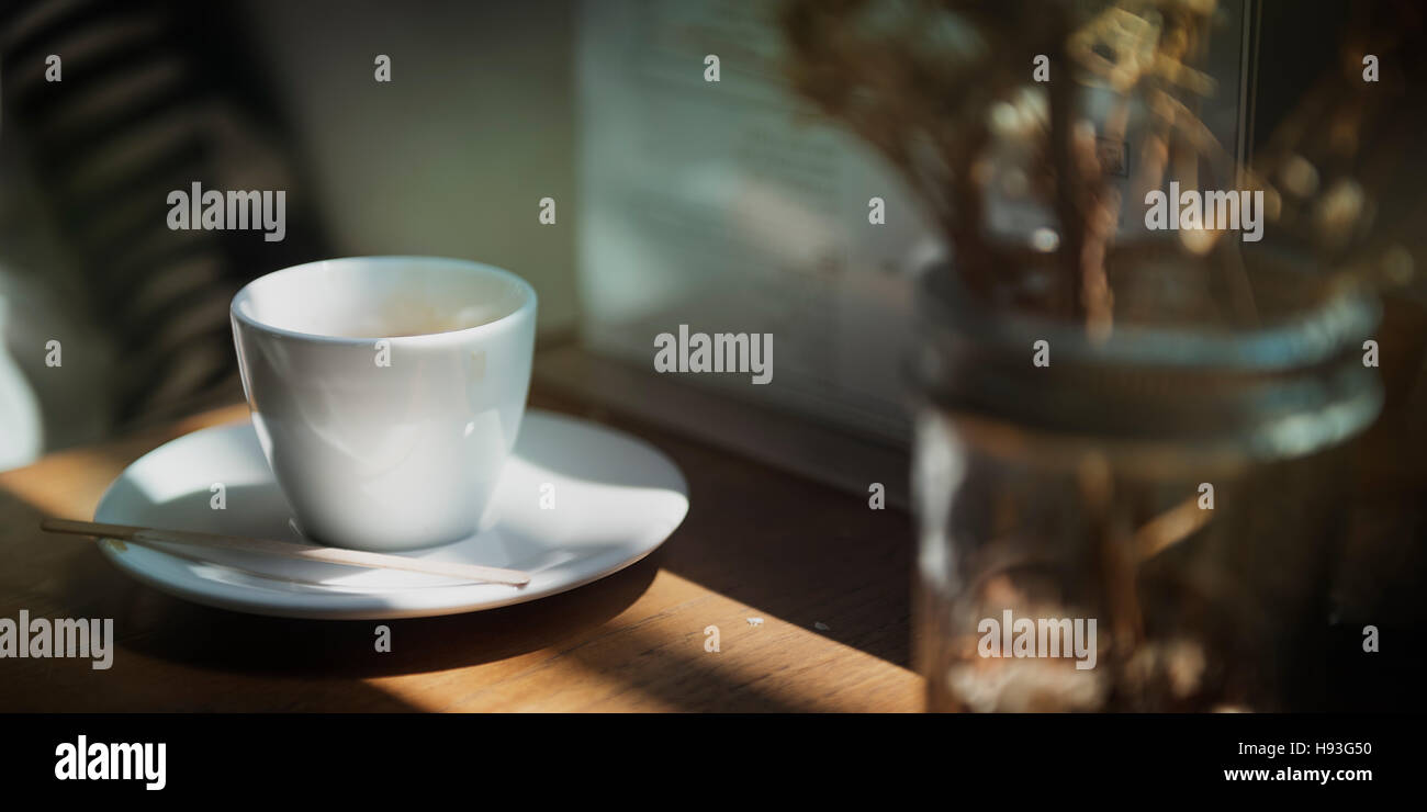Coffee Caffeine Cheers Beverage Leisure Refresh Concept Stock Photo