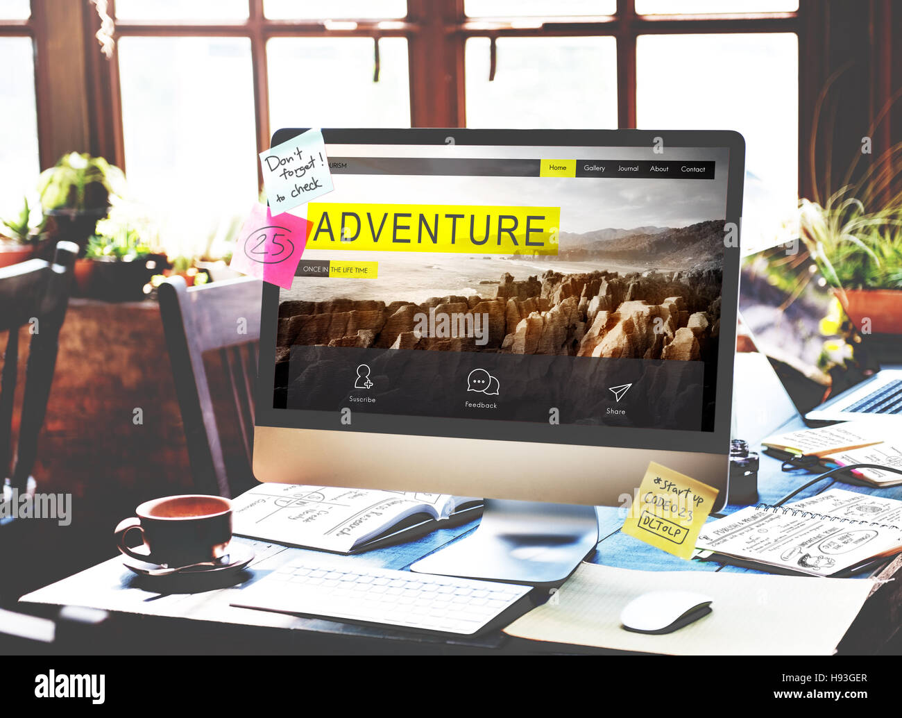 Adventure Exploration Journey Destination Wanderlust Concept Stock