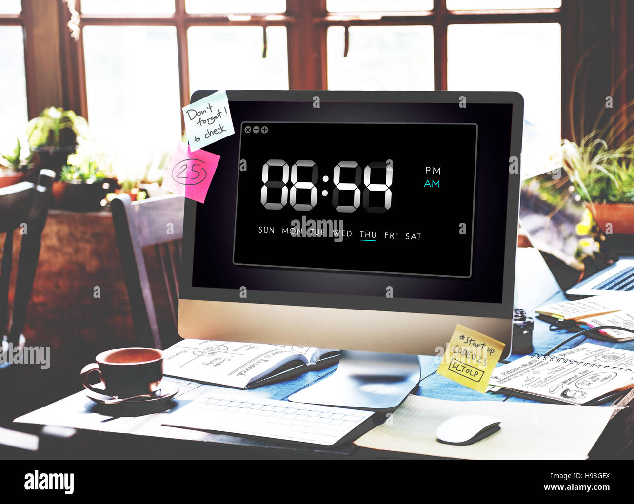 Clock Duration Time Leisure Hour Concept Stock Photo Alamy