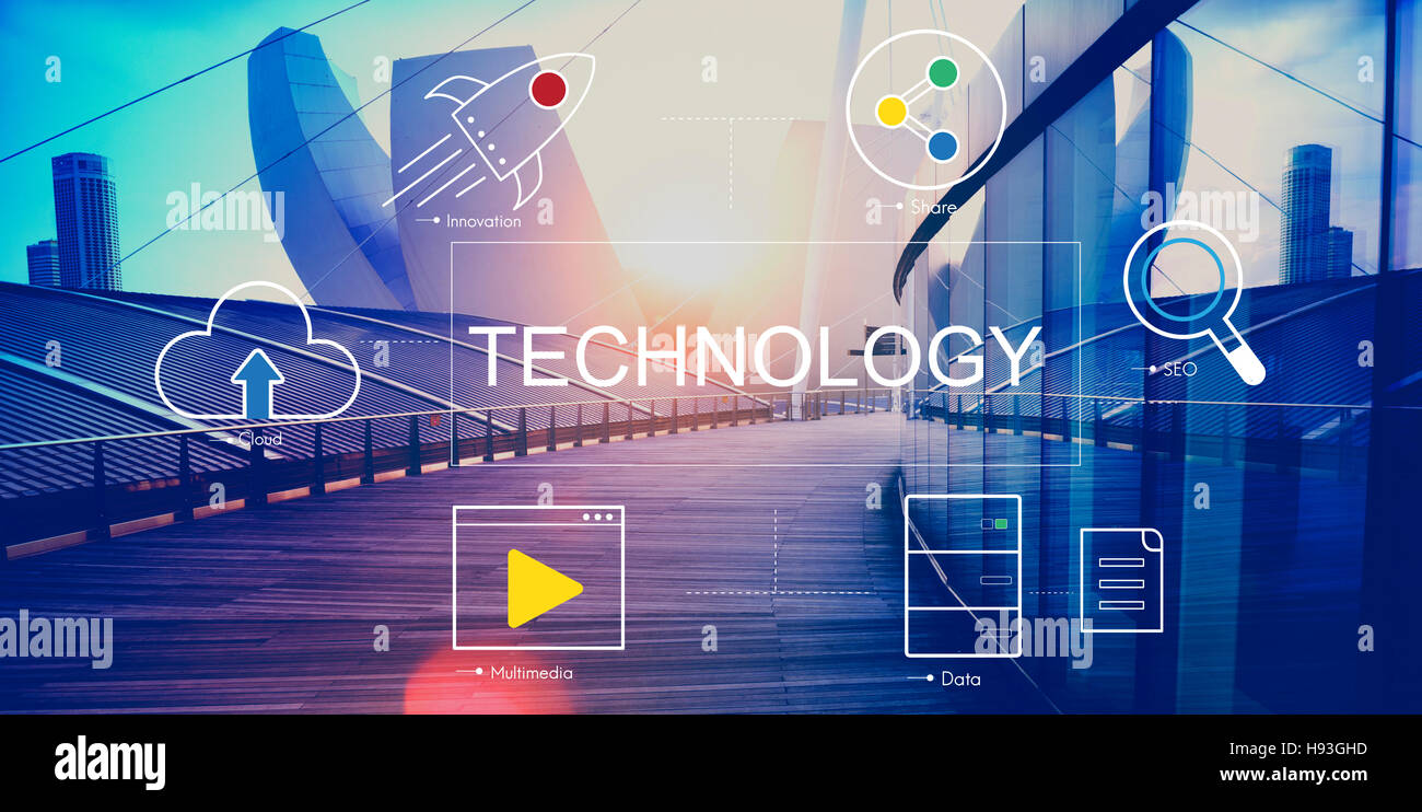 Technology Connecting Cloud Network Concept Stock Photo - Alamy