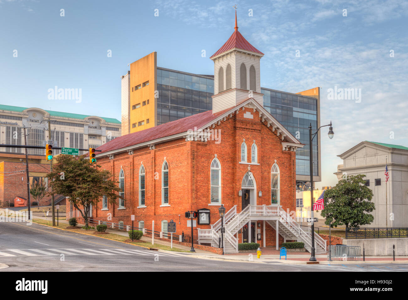 The Dexter Avenue King Memorial Baptist Church in Montgomery, Alabama. Stock Photo
