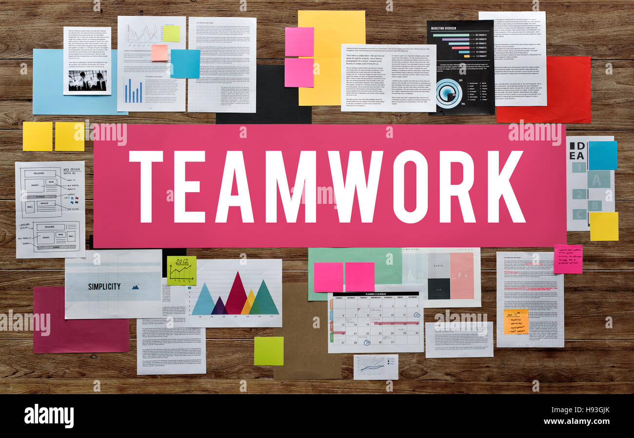 Teamwork Alliance Association Collaboration Concept Stock Photo - Alamy