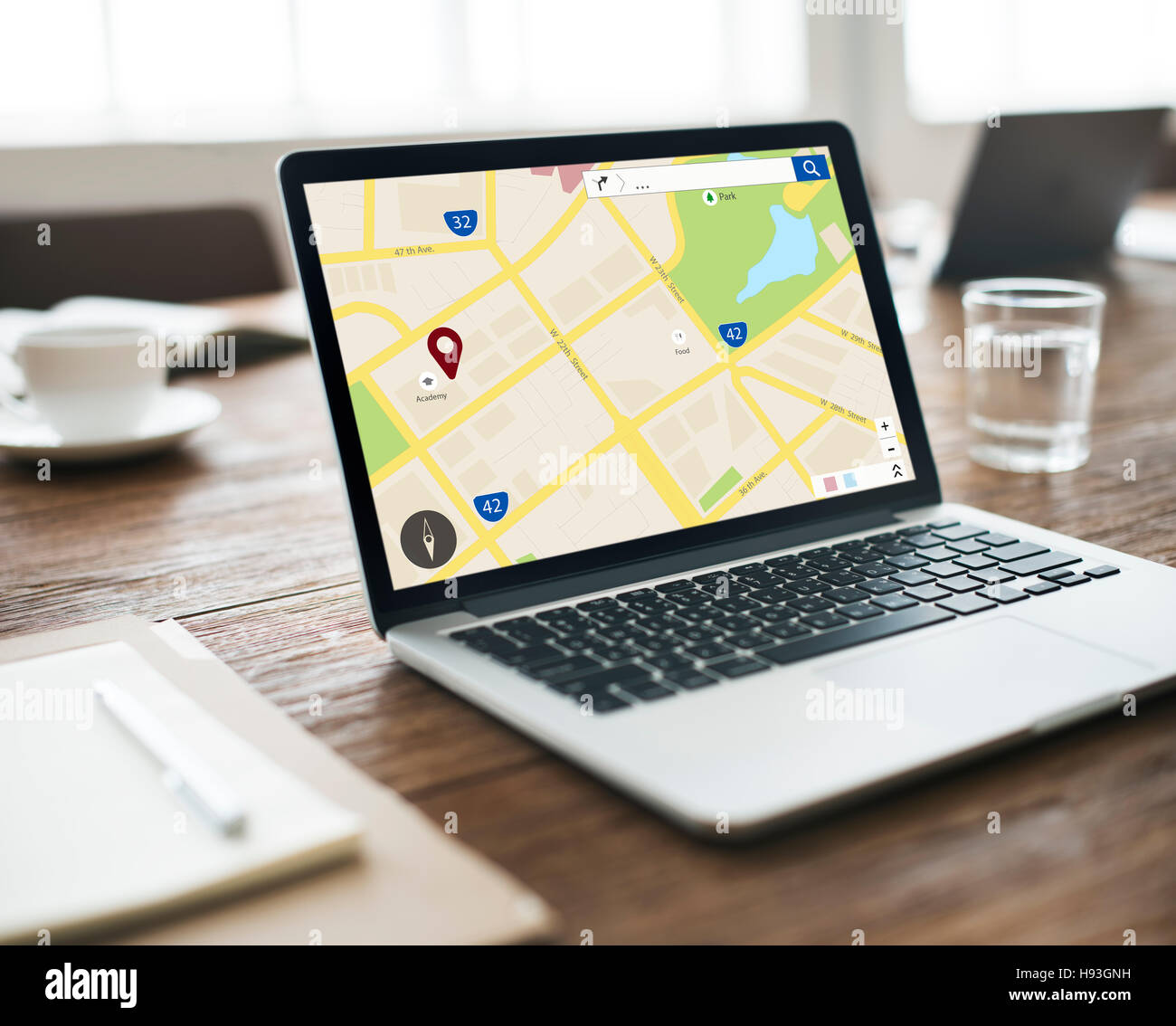 Map Location Information Web Layout Concept Stock Photo - Alamy