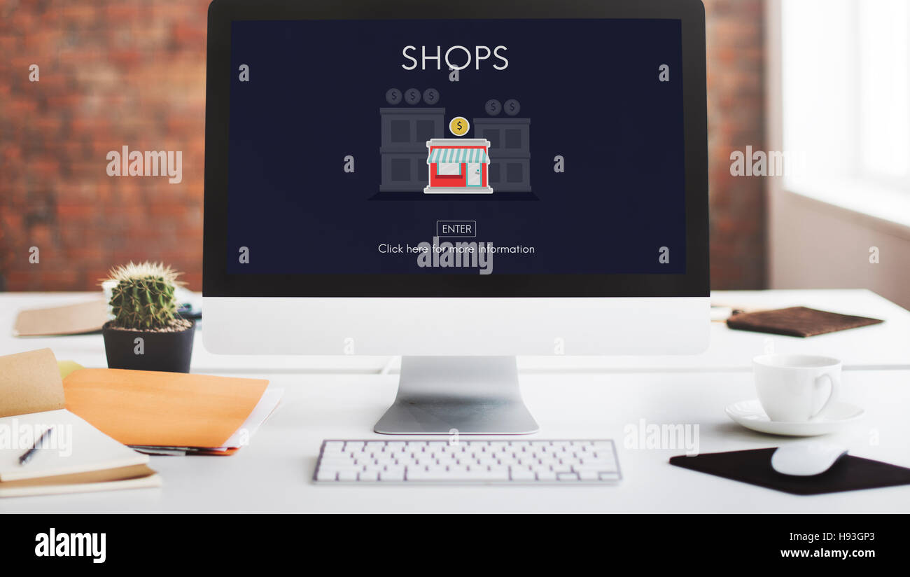 Stores Shops Business Opportunity Investment Concept Stock Photo