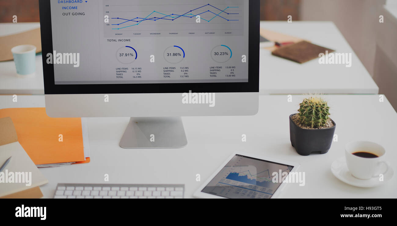 Contemporary Room Workplace Office Supplies Concept Stock Photo Alamy