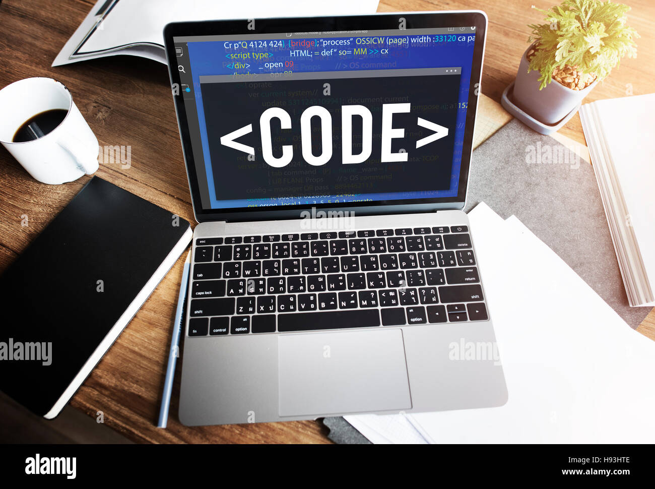 Code Coding Programming Technology Technical Concept Stock Photo - Alamy
