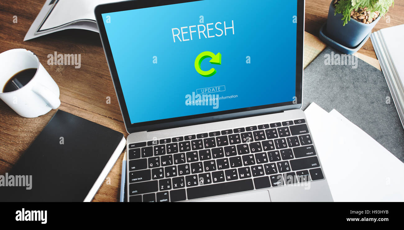 Refresh Restart Renew Vision Concept Stock Photo