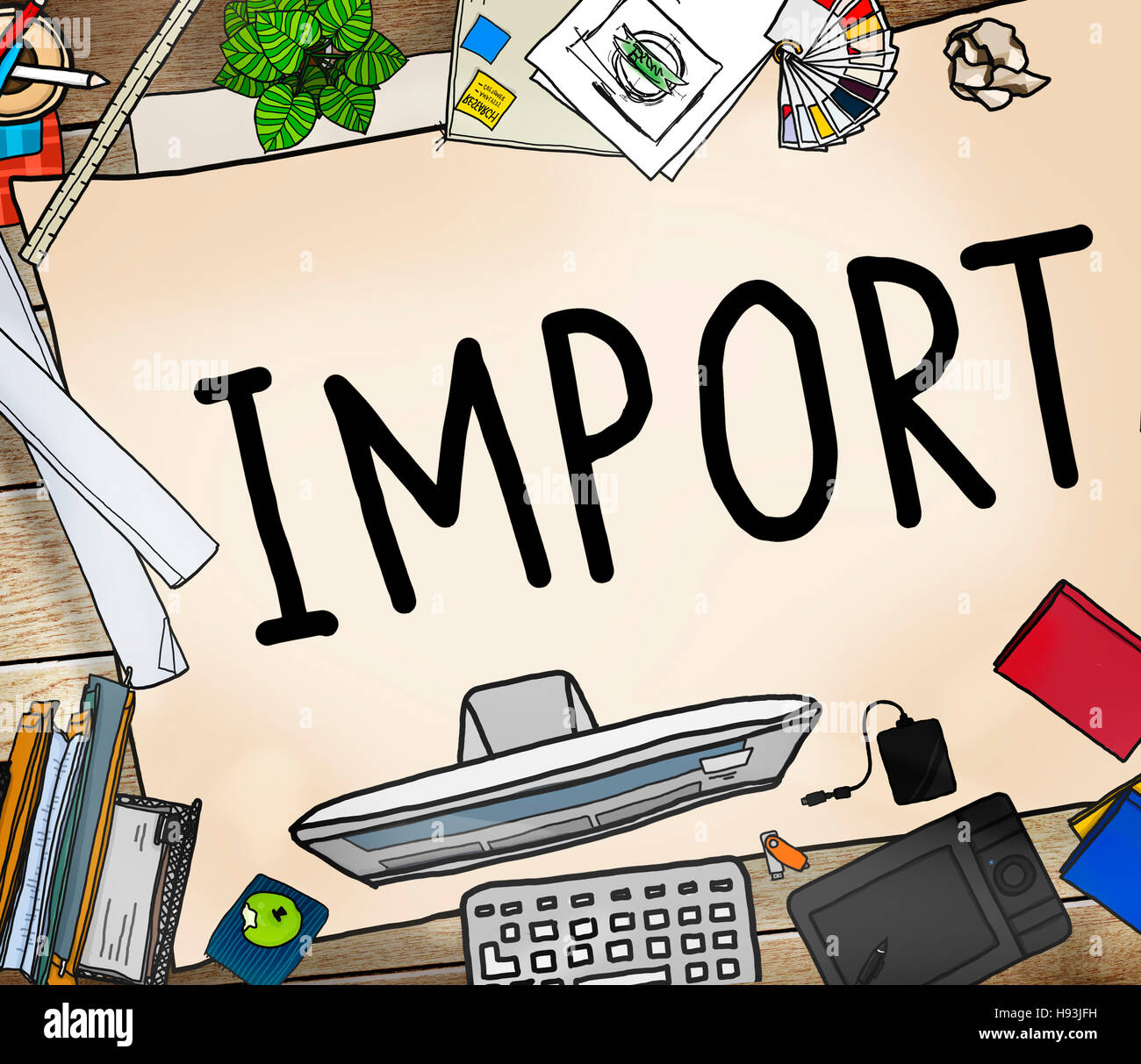 Export Import Logistic Transportation Concept Stock Photo