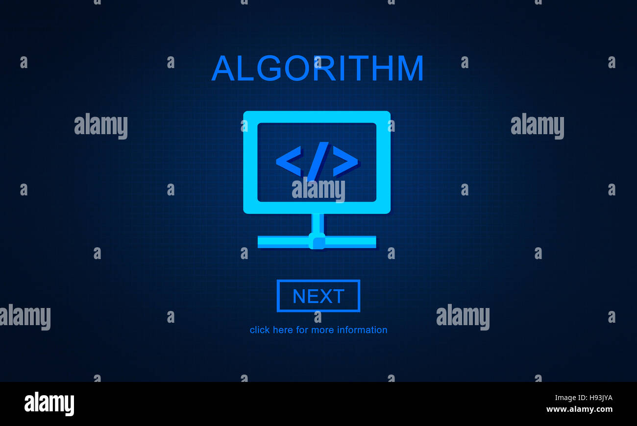 Algorithm Method Principles Process Programming Concept Stock Photo