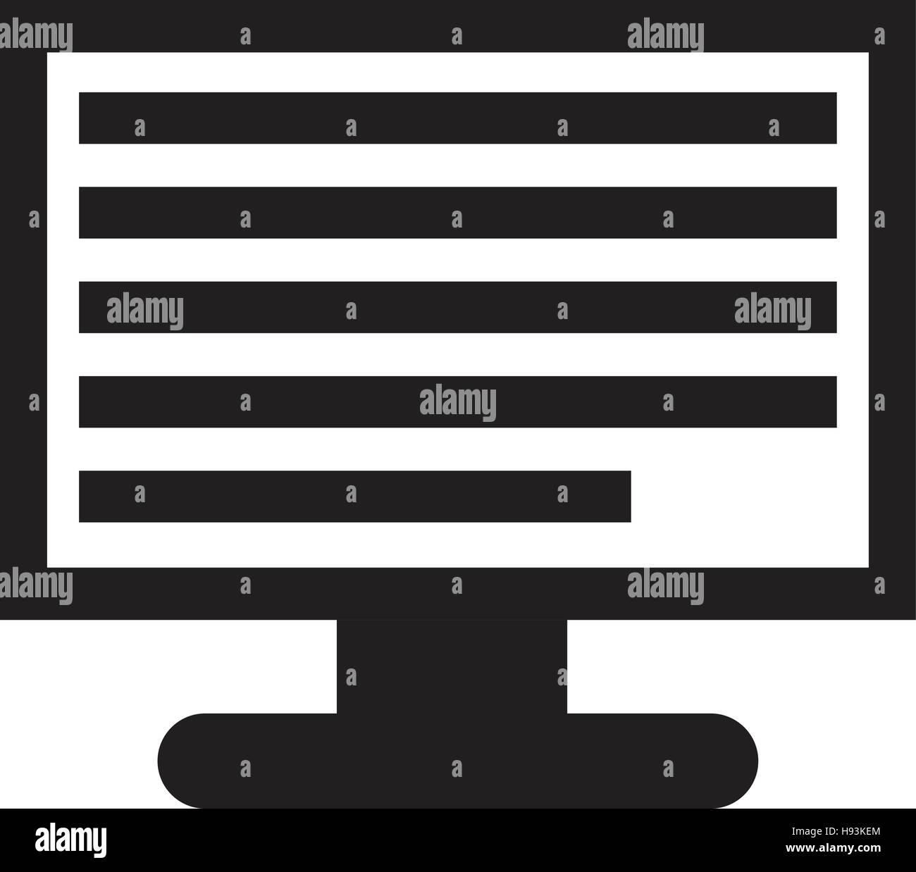 Computer Document Icon Stock Vector Image & Art - Alamy