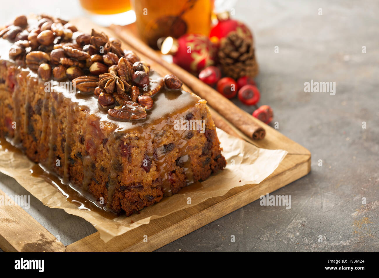 Traditional English steamed pudding Stock Photo Alamy