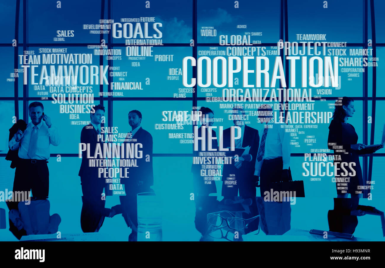 Cooperation Unity Partnership Collaboration Teamwork Concept Stock ...