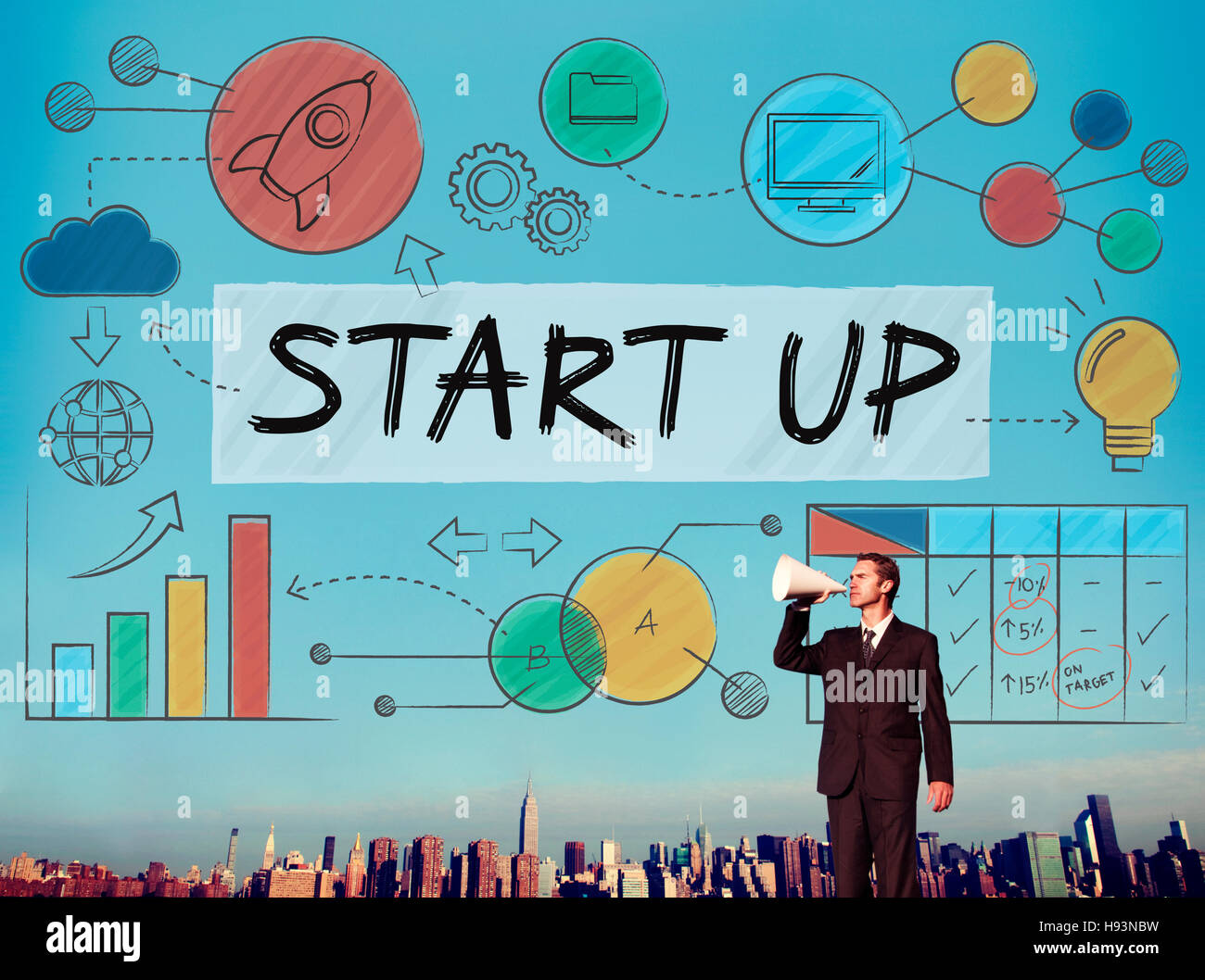 Start up Launch Business Ideas Growth Success Concept Stock Photo - Alamy