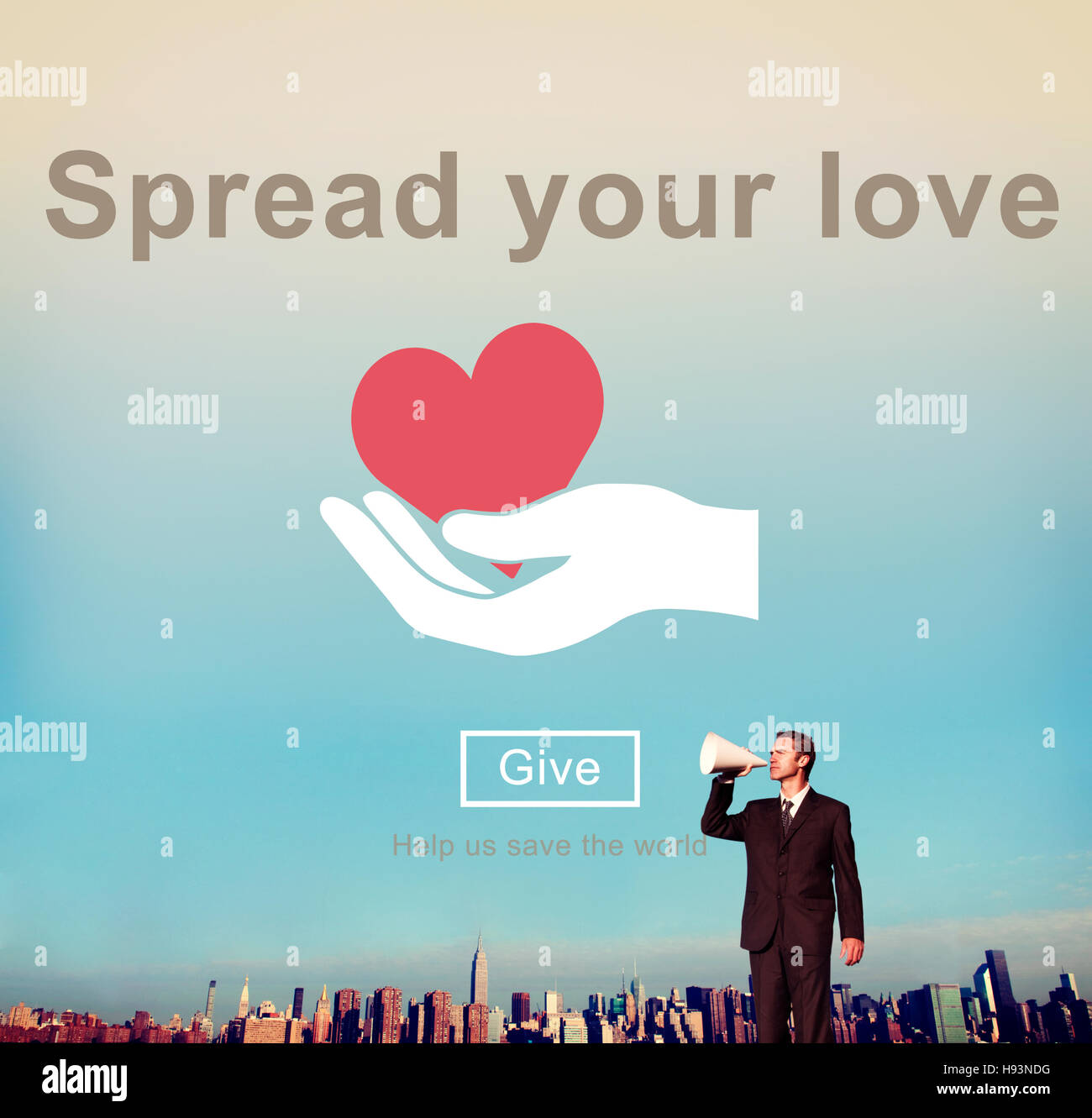 Spread Your Love Hope Natural Smooth Grow Concept Stock Photo Alamy