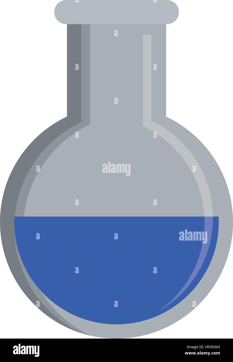 chemistry flask glass Stock Vector