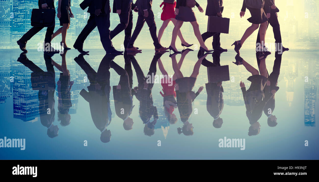 Business People Corporate Walking City Concept Stock Photo - Alamy