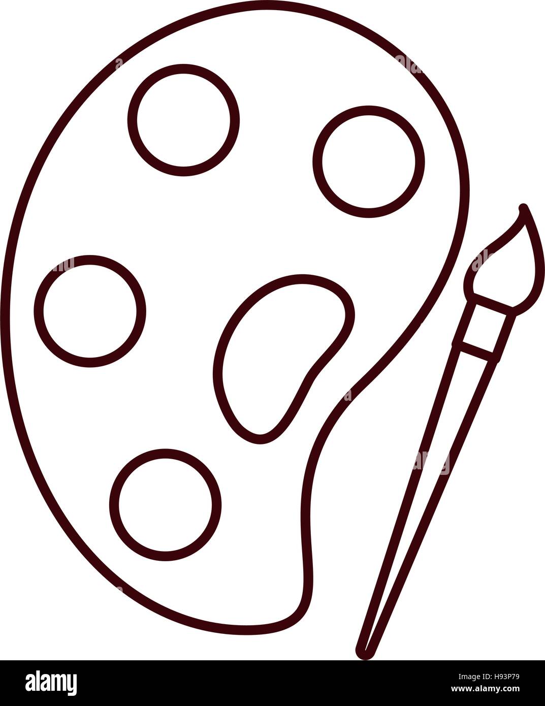 paint palette art Stock Vector Image & Art Alamy