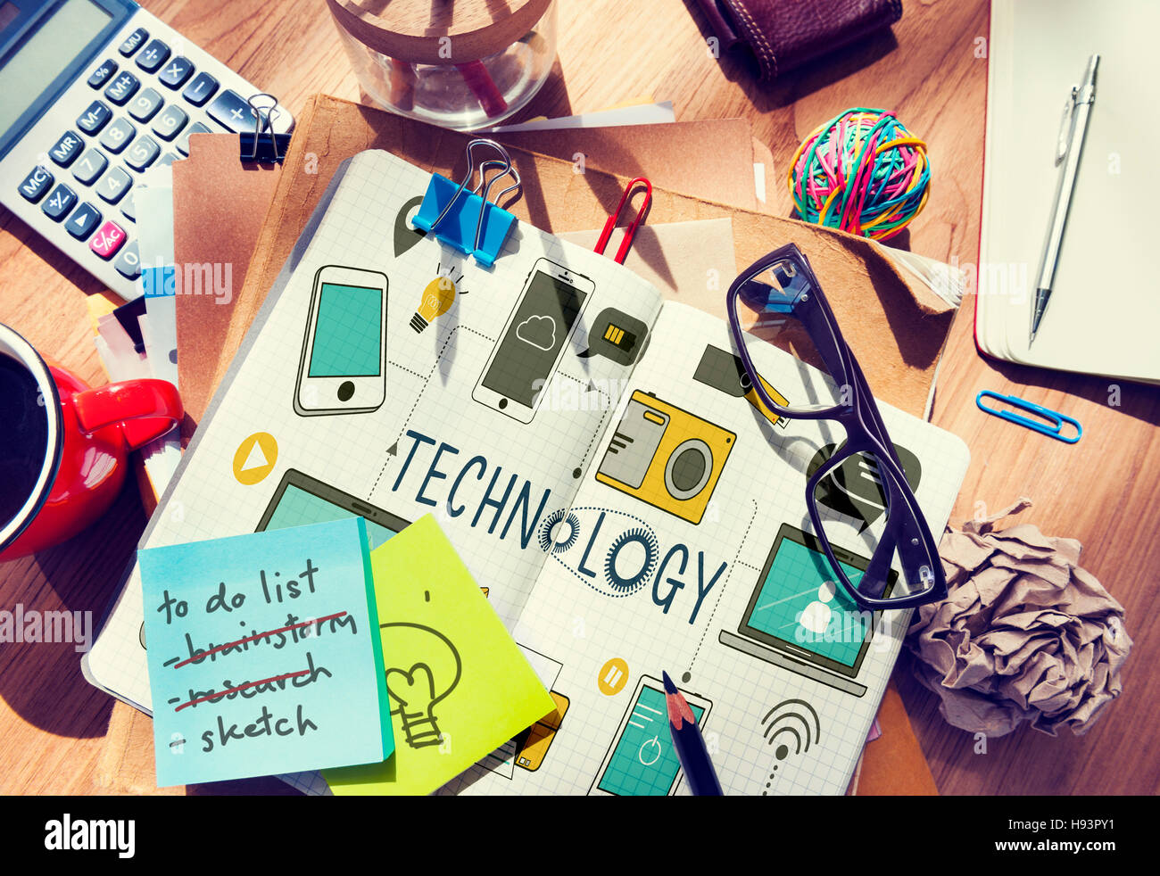 Technology Social Media Networking Online Digital Concept Stock Photo