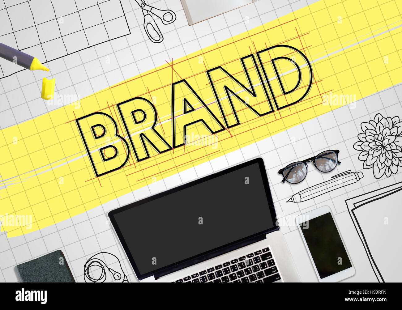 Brand Copyright Name Draft Graphic Concept Stock Photo Alamy