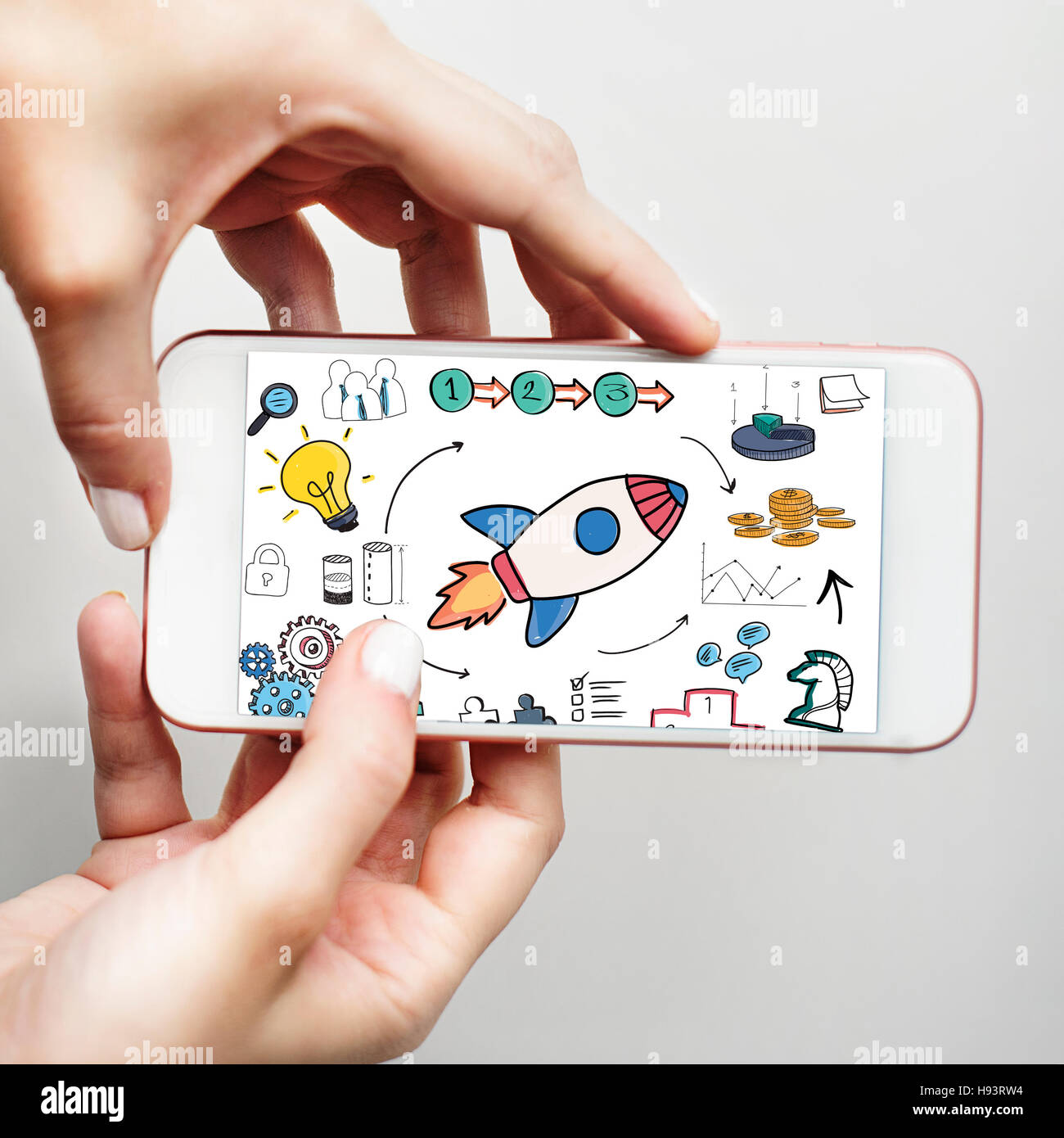 Start Up Business Strategy Growth Planning Concept Stock Photo - Alamy