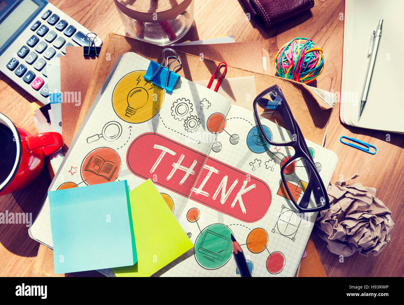 Think Thinking Planning Strategy Creative Concept Stock Photo - Alamy